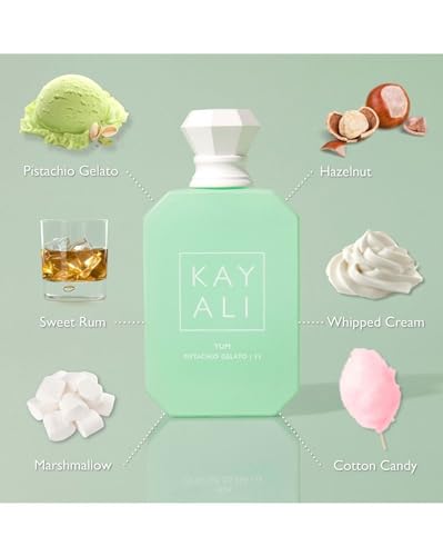 Huda KAYALI Beauty Yum Pistachio Gelato | 33 Eau de Parfum Intense Travel Size Spray (10 ml/0.33 fl oz)