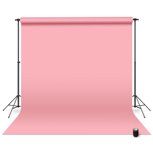 Fondo de papel continuo rosa 53 pulg x 36 ft miniatura 1