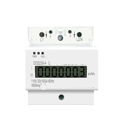 Compteur d'énergie 20(100)A avec écran LCD rétroéclairé pour un contrôle précis des KWH - 2
