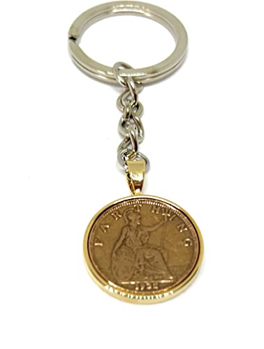 Porte-clés 90e anniversaire 1932 Farthing, le cadeau souvenir idéal pour maman ou papa