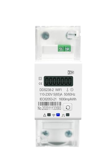 Compteur d'énergie rail DIN avec minuterie et disjoncteur monophasé pour maîtriser sa consommation