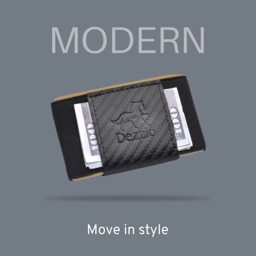 Dezzio - Minimalist Card Band Wallet (Black)4