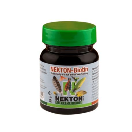 Nekton - NEKTON BIOTIN Complejo vitamínico Estimulante del Crecimiento de Plumas 35 gr