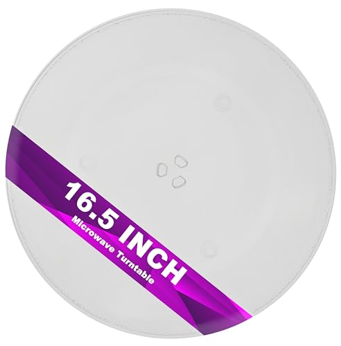 Image of F06014M00AP Microwave Glass Turntable Plate 16.5 Inches A06014M00AP Microwave Glass Tray Replacement Part 16.5" and Dishwasher Safe Part