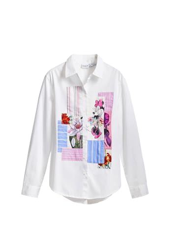 Desigual Femme 25swcw24 T-Shirt, Blanc, L EU