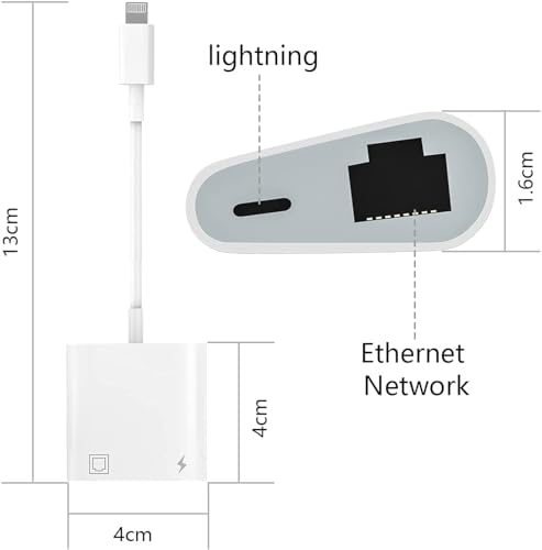 PAINICA Apple MFi認定2イン1 Lightning to Ethernetアダプター iPhone/iPad/iPod用 PAINICA-2in1RJ45 の商品画像 4
