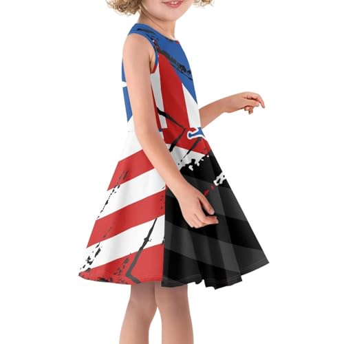 2025 Girl's Summer Casual Party A-line Midi Tank Dress for 4-14T Kids4