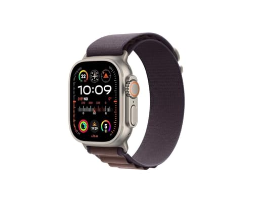Apple Watch Ultra 2 GPS + Cellular- 49mm - Boîtier Titanium - Bracelet Indigo Alpine Loop - Medium