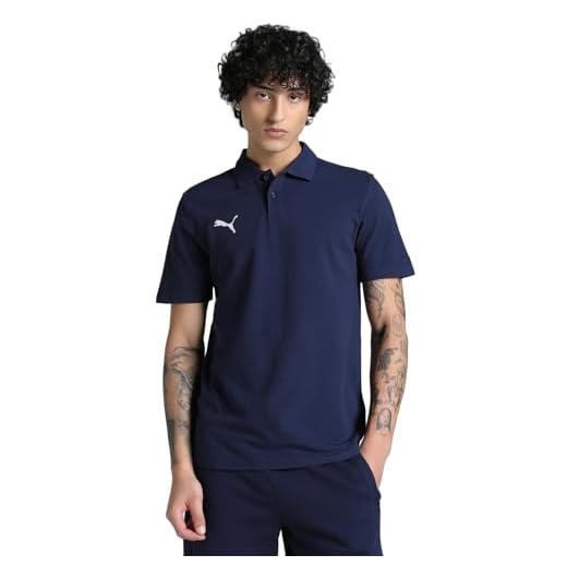 PUMA Hombre teamGOAL Casuals Polo, Azul Marino (PUMA Navy-PUMA White, M EU