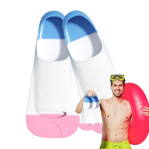 Aletas de natación, aletas de natación antideslizantes de silicona para adultos, equipo ergonómico de esnórquel con bolsa de malla de almacenamiento, equipo de entrenamiento profesional para viajes