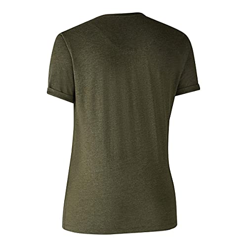 Deerhunter Damen Basic 2-Pack T-Shirt Abenteuer Grün Melange