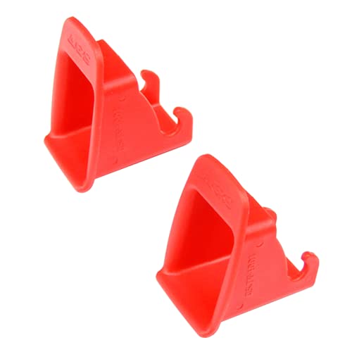 2 Pack Child Safety Seat Guide Slot Seat Belt Bracket Connector Car Baby Seat Latch Seat Interface Buckle Fixed Guide Groove (Red)