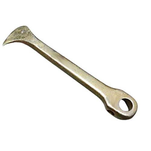 Image of Qts Coconut Remover Tool from Shell, Coconut Breaker Cum Opener Tool Stainless Steel Rod with Steel Handle, Silver, 18cm (DAS334)