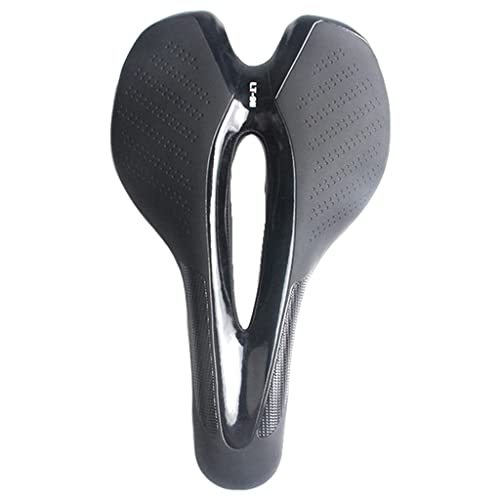 AMLESO Bicicleta Bicicleta Ciclismo Saddle Road Mountain Assento Almofada Macia - Preto, Tamanho rea