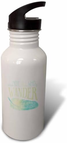 3dRose Wanderer - Feather Watercolor Art 21 oz Sports Water Bottle image 4