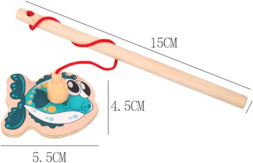 MONTESSORI Brinquedo de Madeira, Pesca Magnética para Crianças e Bebês, Educativo, Interativo, Senso