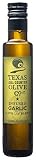 Texas Hill Country Olive Co Garlic Infused Olive Oil - Cold Pressed Gourmet EVOO Olive Oil - Great f