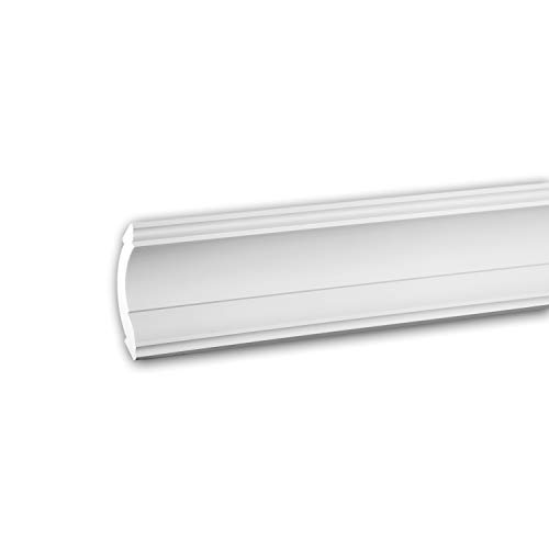 Corniche flexible 150101F Profhome en polyuréthane blanc 200 x 6,9 x 6,8 cm