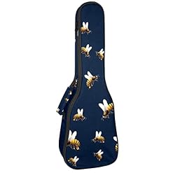 Housse de transport pour ukulélé soprano ténor et soprano – 58,4 cm – Épaisseur : 10 mm – Rembourrée – Sangles réglables - Les Beatles, Paul McCartney, John Lennon, RIngo Starr, George Harrison