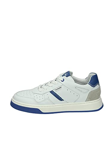 Baskets Nero Giardini enfant Bianco e234201f en cuir blanc pour garçon et fille