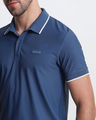 Image of MUFTI Black Solid Polo T Shirt