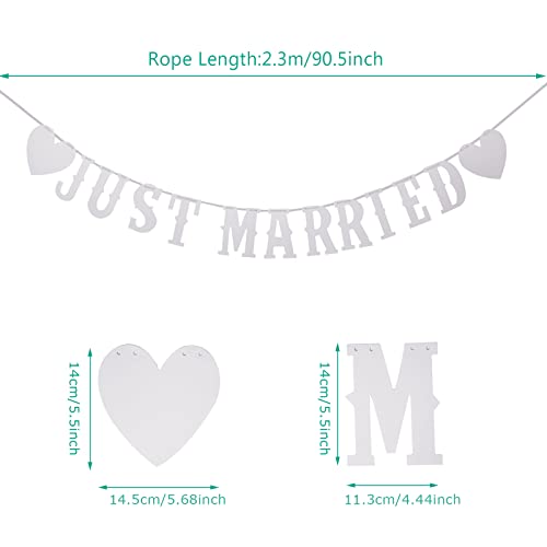 Lettere MR e MRS Segno Just Married Festone