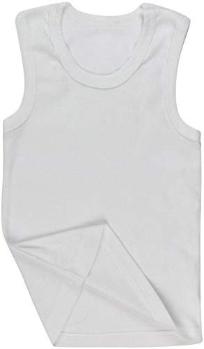 Image of ToBeInStyle Girl's 4 Pack 100% Cotton Ruffle Hem Tank Tops Super Soft Undershirts