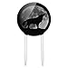 GRAPHICS & MORE Acrylic Wolf Howling Moon Silhouette Cake Topper Party Decoration for Wedding Anniversary Birthday Graduation