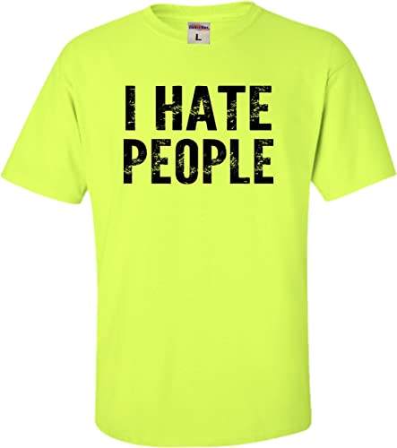 Go All Out I Hate People Funny Gift Mens Women Youth T-Shirt