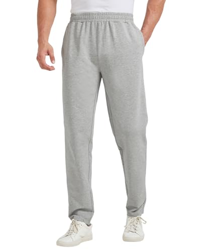 Image of TTZ Mens Tall Sweatpants 34/36 Inseam Workout Pants for Tall Men Light Grey