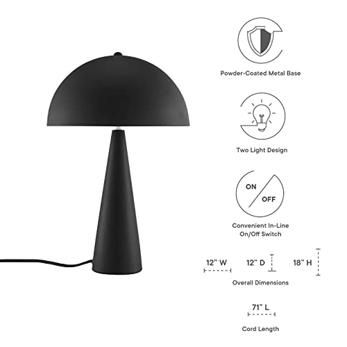 Modway Selena Metal Table Lamp in Black by Modway - Image 3
