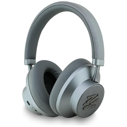 CG MOBILE Karl Lagerfeld Grained Initials Casque supra-auriculaire Bluetooth ANC Gris
