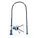 Flexible Claw Pickup Tool with Magnet Tool Flexible telescoping Claw led Light Grabber Extend，Long 28'' Four Claw 4-Claw for Small Parts Pickup Reacher Tool for Mechanics,Jewelry,Kids,etc. (Blue)