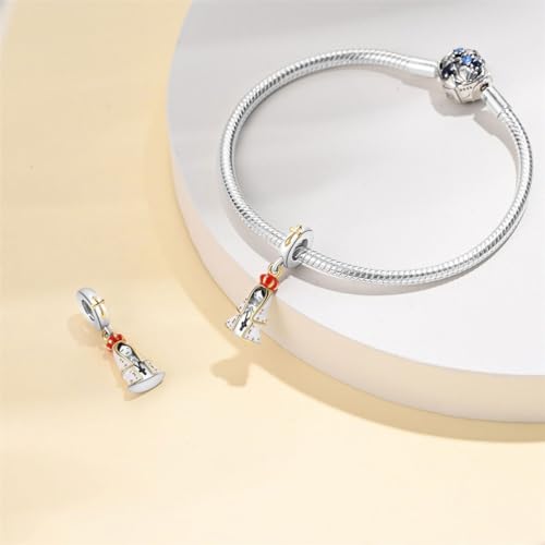 Image of LeeFeel Bow heart Charms Exquisite Love Heart Beads Charms w Clear CZ for Women Bracelets Charm DIY