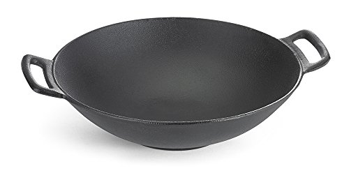 Tablecraft Cw30116 Cast Iron Wok, 6 Quart, Black #TOP25