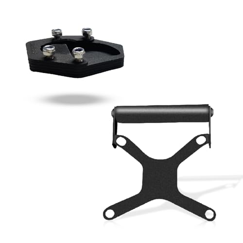 Image of Heavy Quality Mobile Holder with Side Stand Extender for RE Himalayan 450cc BS6
