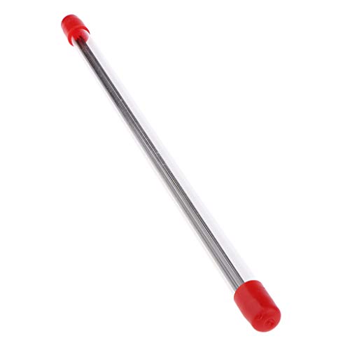 perfeclan 5X Lombriz Taladro Gusano de Sangre de Acero Inoxidable Pin Clips de Señuelos Suaves Cebos de Pesca, 20cm
