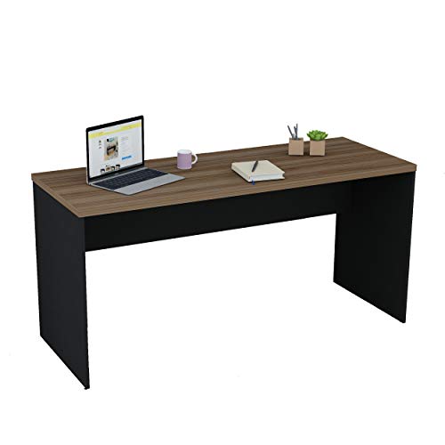 Mesa De Escritório 1.60x60 Tampo 30mm Netmobil (Nogal)