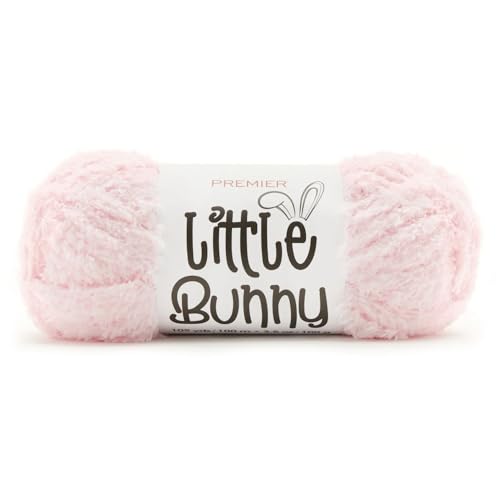 Premier Yarns Little Bunny Yarn Bulky Weight Plush Knitting and Crocheting Yarn 100% Polyester Cotton Candy 3.5 oz 109 yards product thumbnail 10