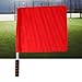 kowaku Referee Flag Traffic Safety Flag Lightweight Sponge Handle Fair Game Flag, Flag Hand Flag for Basketball Training Hockey Training, Red