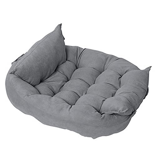 Lit pour Chien imperméable et grand coussin gris lavable XL