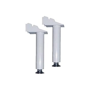 jeu de pieds de soutien pour radiateurs noirot blanc