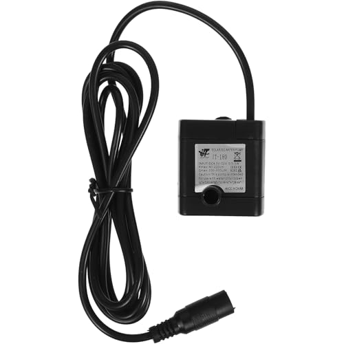 Artibetter Mini Pompe à Eau Submersible Silencieuse et Haute sans Balais en Plastique Noir, Silencieuse et Haute, Débit 350l/h, pour Fontaines à Boire pour Chiens