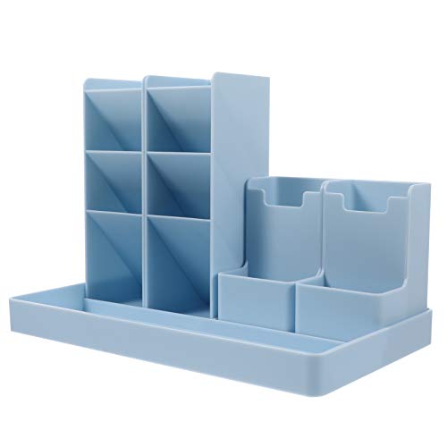 STOBOK Organizador de Caneta Vertical Porta-Lápis de Mesa de Plástico Estojo de Armazenamento de Pap