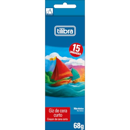 Tilibra - Giz de Cera 15 Cores Curto Académie