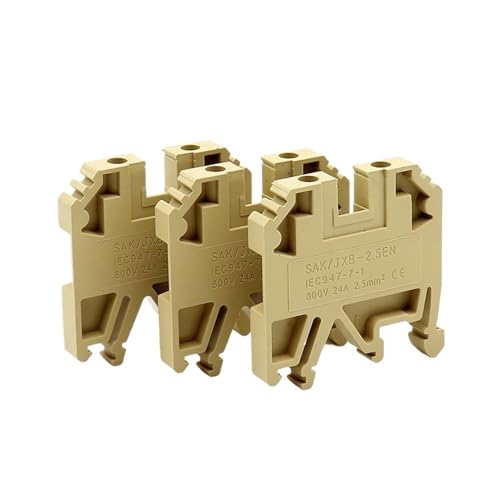 Conector eléctrico carril DIN SAK 2.5EN con tornillo para ordenar cajas de cables 3