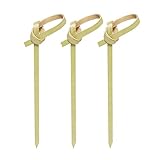 200PCS 4 Inch Bamboo Cocktail Picks - Bamboo Knot Picks, Cocktail Skewers for Appetizers and Events