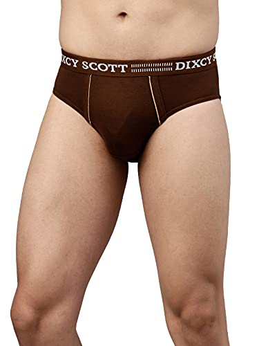 Image of Dixcy Scott Men's Cotton Briefs (Pack of 3) (REPLAY LT BROWN /OLIVE /NAVY L)