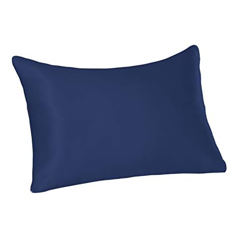 Tim & Tina 22 Momme 100% Pure Mulberry Luxury Silk Pillowcase, Good for Skin and Hair, Facial Beauty (Queen, Navy Blue) Cover