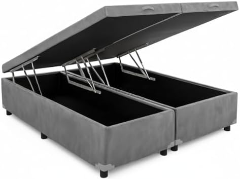 Cama Box Baú Casal Bipartido 69 Diversas Cores (138x188x42) (Sued...